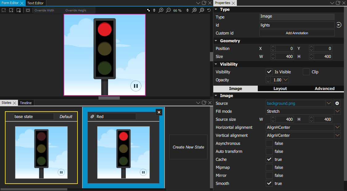 "States and Properties views"