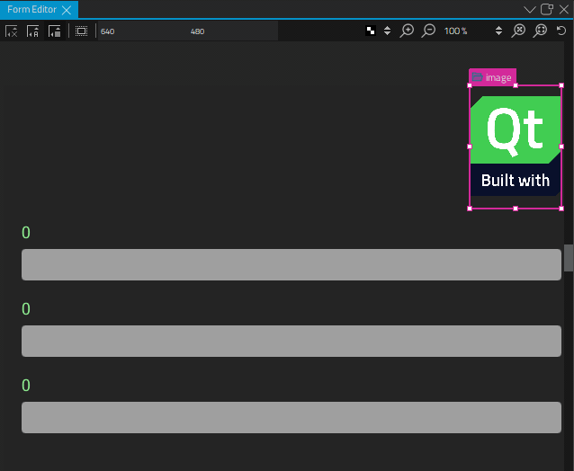 "Zooming in Form Editor"