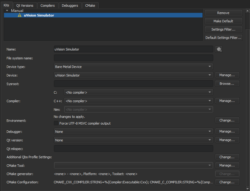 "Kit options for Bare Metal"