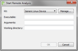 "Start Remote Analysis dialog"