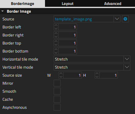 "Border Image properties"