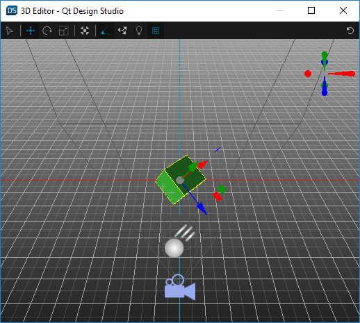 "3D Editor in move mode"