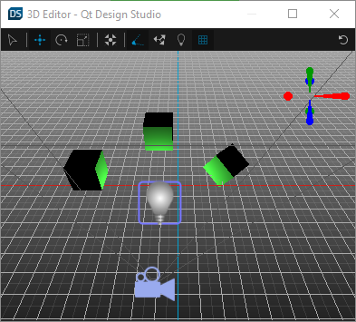 "Models lit by a point light"