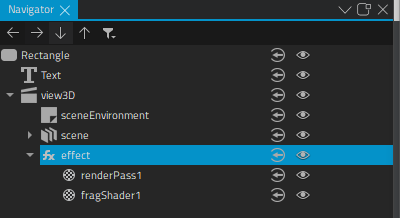 "Custom effect in Navigator"